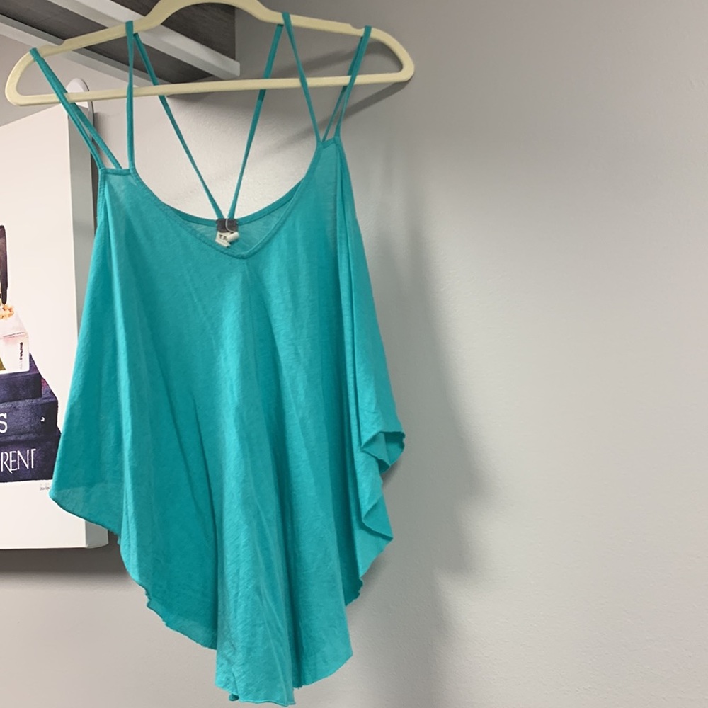 Free People Teal Summer Top Size XS Excellent Condition